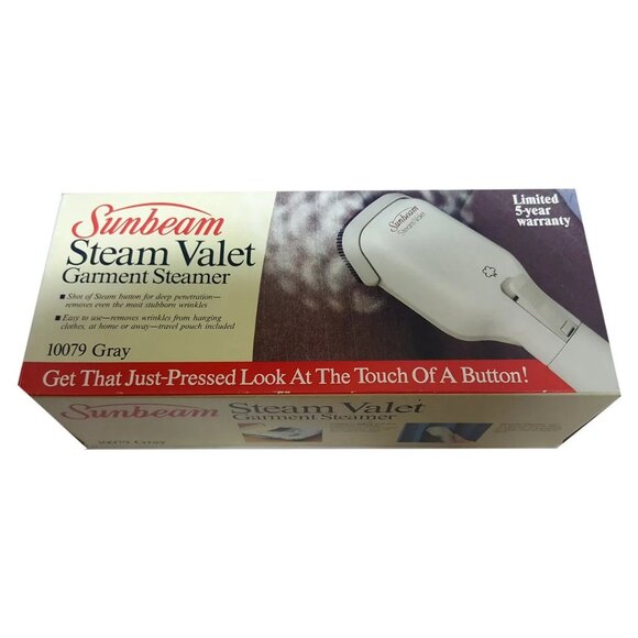 Sunbeam Steam Valet Garment Steamer For Home Or Travel #10079 Gray - Picture 1 of 13